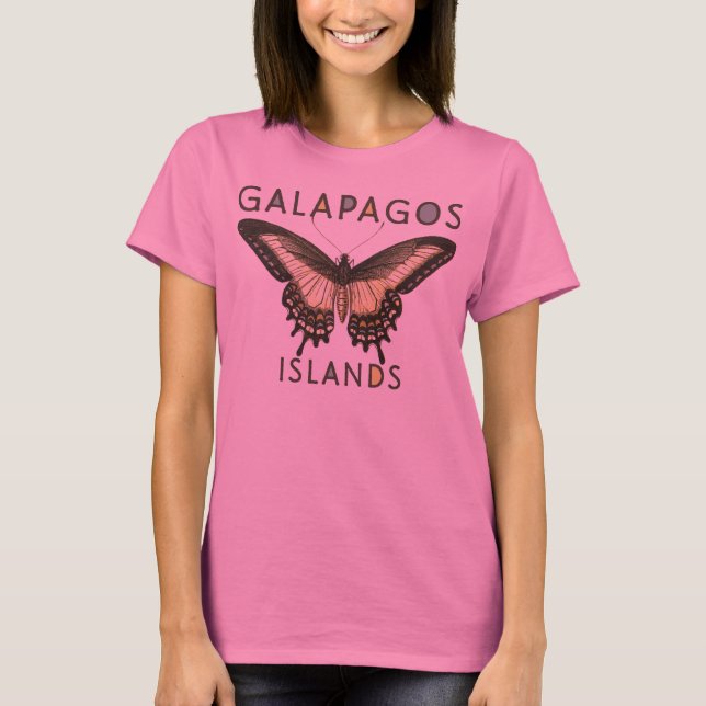 Camiseta Islas Galápagos Mariposa (Anverso)