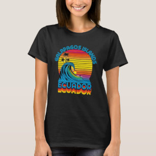 Camiseta Islas Galápagos: Retro Throwback Surf & Beach Sou