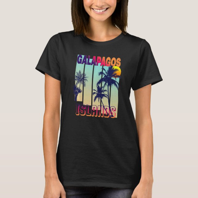 Camiseta Islas Galápagos Retro Vintage (Anverso)