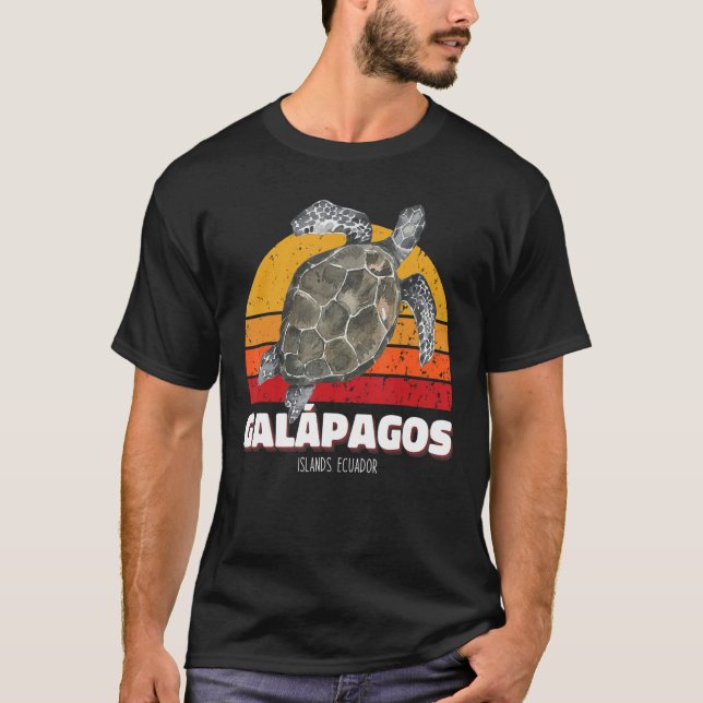 Camiseta Islas Galápagos: Tortuga marina Ecuador Buceo Scub (Anverso)
