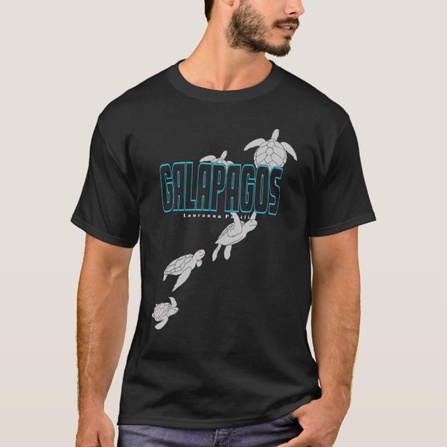 Camiseta Islas Galápagos: Tortugas marinas Scuba Buceando c (Anverso)
