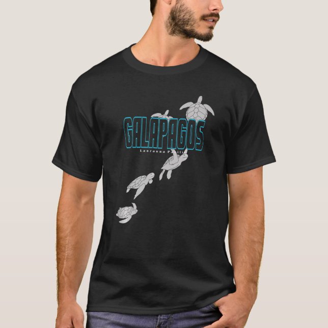Camiseta Islas Galápagos: Tortugas marinas Scuba buceando c (Anverso)