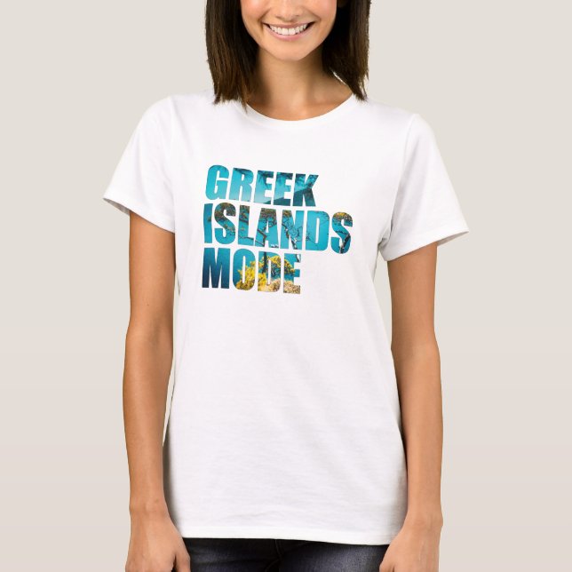 Camiseta Islas griegas en modo Grecia (Anverso)