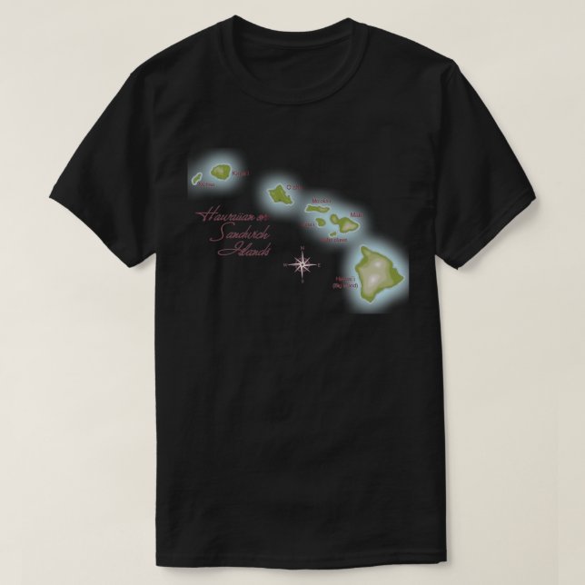 Camiseta Islas Hawái (Diseño del anverso)