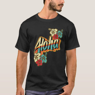 Camiseta Islas Hawai Aloha Hawaii Surf Hibiscus Flower