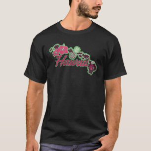 Camiseta Islas Hawai Hibiscus Flores Aloha Hawaii Luau