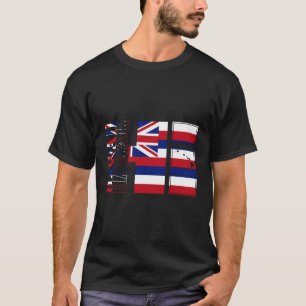Camiseta Islas Hawái Mapa de bandera de Hawái Estado de Haw