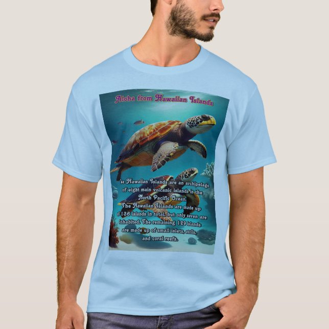 Camiseta Islas hawaianas tierra de Aloha (Anverso)