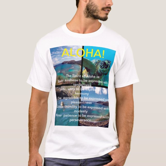 Camiseta Islas Hawaii Aloha (Anverso)