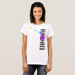 CAMISETA ISLAS HAWAII NEON RAINBOW