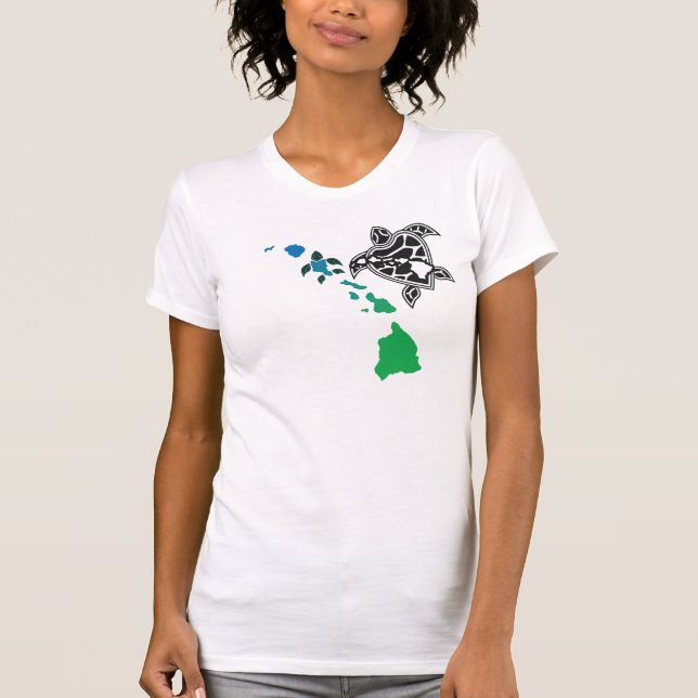 Camiseta Islas Hawaii - Tortuga Hawaii (Anverso)