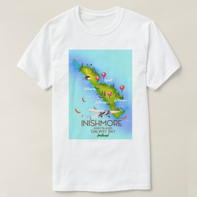 Camiseta Islas iniciales Aran Islas Galway Bay Irlanda (Diseño del anverso)