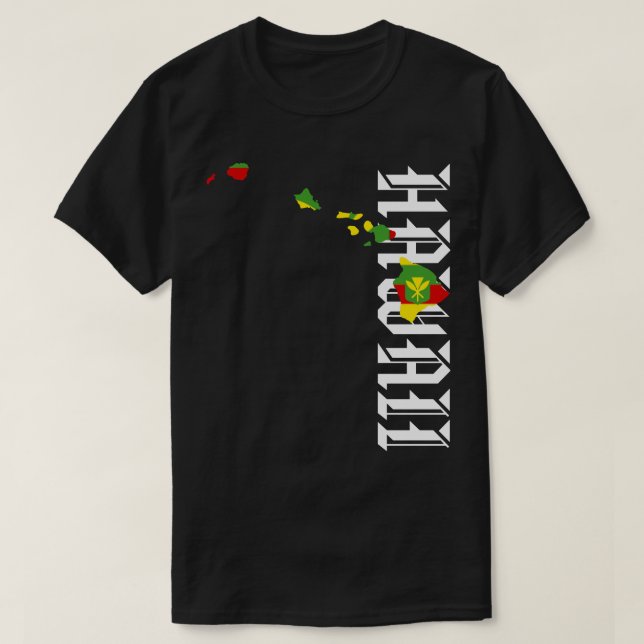 CAMISETA ISLAS KANAKA MAOLI HAWAII (Diseño del anverso)