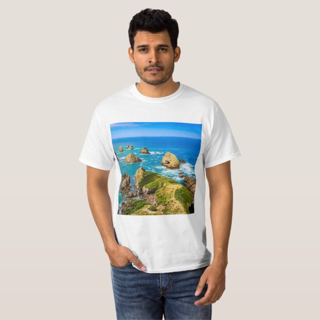 Camiseta Islas Nugget Point, Nueva Zelandia (Anverso completo)
