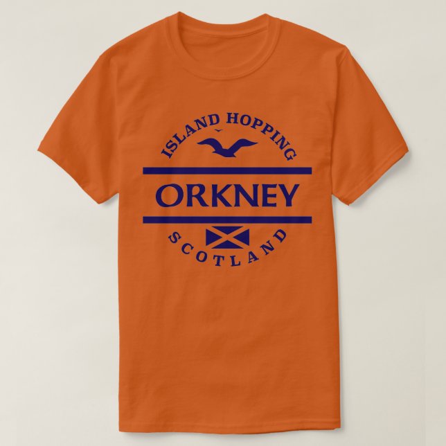 Camiseta Islas Orkney Escocia (Diseño del anverso)