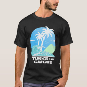 Camiseta Islas Turcas Y Caicos Palms Beach Caribbean Gif
