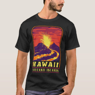 Camiseta Islas Vintage Souvenir Islas Volcán Hawái