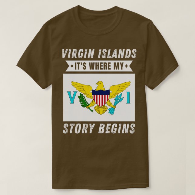 Camiseta Islas Vírgenes (Diseño del anverso)