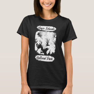 Camiseta Islas Vírgenes Árbol de palma St John Parque Nacio