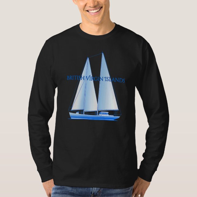Camiseta Islas Vírgenes Británicas Navegación Náutica Coste (Anverso)