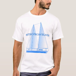 Camiseta Islas Vírgenes Británicas Navegación Náutica Coste
