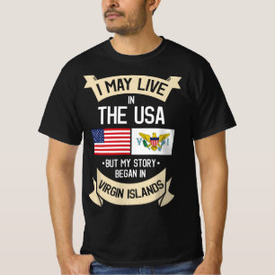 Camiseta Islas Vírgenes de Estados Unidos remontan regalos 