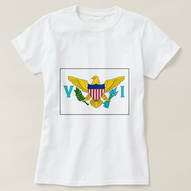Camiseta Islas Vírgenes de los E.E.U.U. (Diseño del anverso)