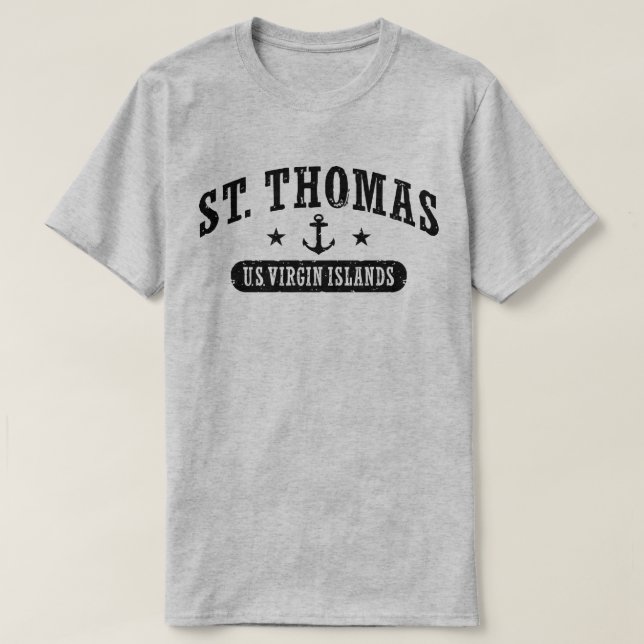 Camiseta Islas Vírgenes de los Estados Unidos en Santo Tomá (Diseño del anverso)