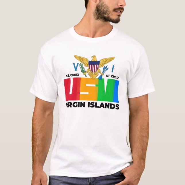 Camiseta Islas Vírgenes de los Estados Unidos Santa Cruz (Anverso)
