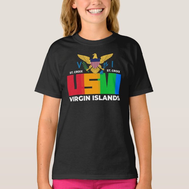 Camiseta Islas Vírgenes de los Estados Unidos Santa Cruz, n (Anverso)