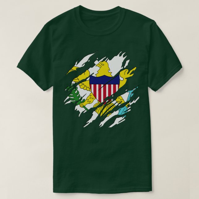 Camiseta Islas Vírgenes Estadounidenses (Diseño del anverso)