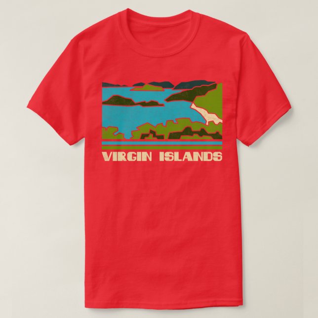Camiseta Islas Vírgenes Estadounidenses Parque Nacional Reg (Diseño del anverso)