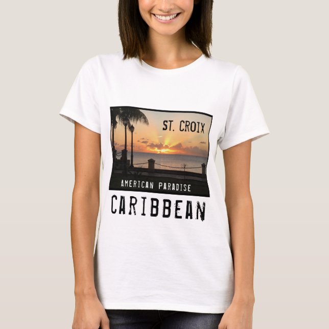 Camiseta Islas Vírgenes Estadounidenses Santa Cruz USVI Tro (Anverso)
