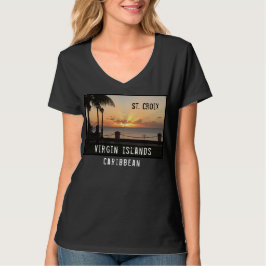 Camiseta Islas Vírgenes Estadounidenses Santa Cruz USVI Tro
