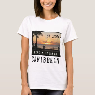 Camiseta Islas Vírgenes Santa Cruz Sunset USVI Caribe