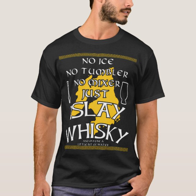 Camiseta Islay Whisky Smoky Peaty isla de un solo malt Esco (Anverso)