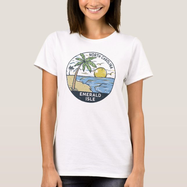 Camiseta Isle Esmeralda North Carolina Vintage (Anverso)