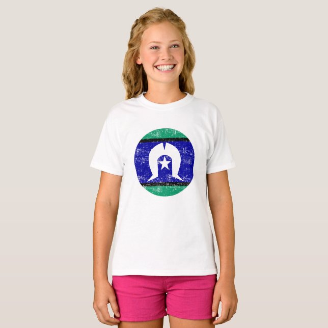 Camiseta Isleños del Estrecho de Torres, Australia (Anverso completo)