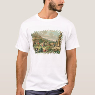 Camiseta Isleños y monumentos de la isla de pascua