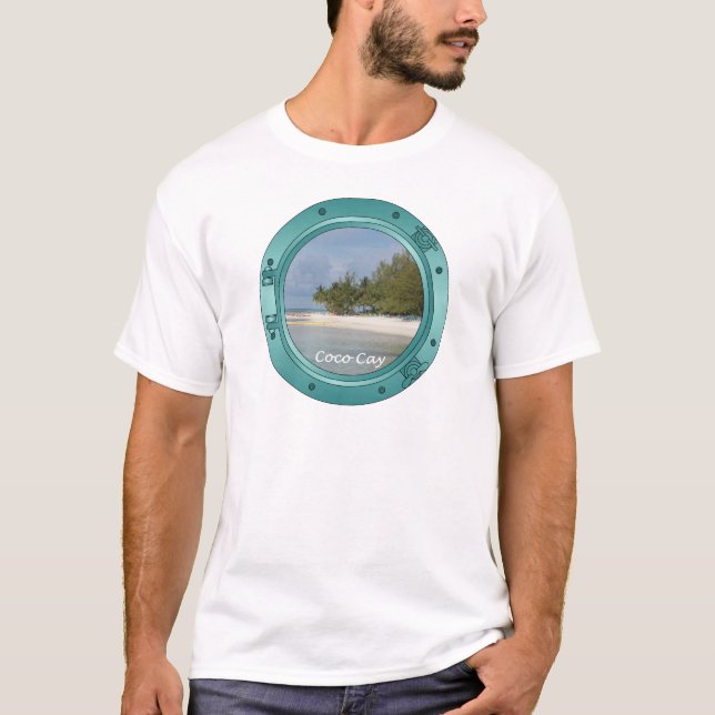 Camiseta Isleta de los Cocos, Bahamas (Anverso)
