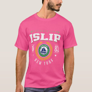 Camiseta Islip New York Souvenir Sailboat Ilustracion NY
