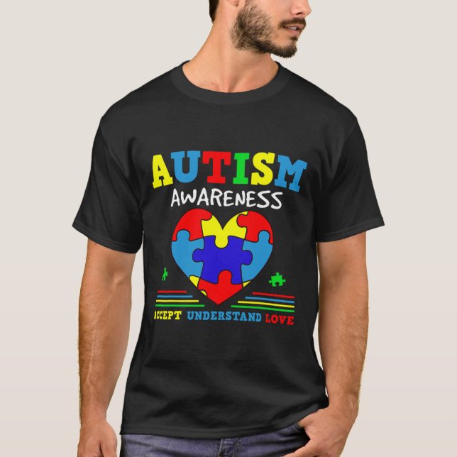 Camiseta Ism Awareness Accept Understanding Love 62 (Anverso)