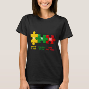 Camiseta Ism Puzzle Chemistry Time Table Elements Autism Aw