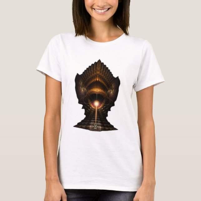 Camiseta ISO de arte fractal de tormenta eólica (Anverso)