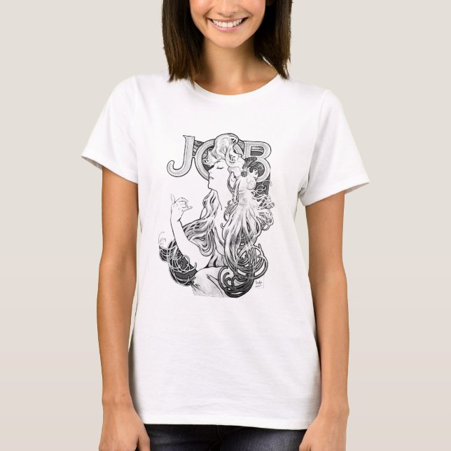 Camiseta ISOGS de Alphonse Mucha JOB (Anverso)