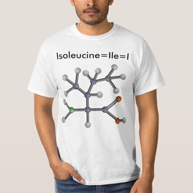 Camiseta Isoleucina (aminoácido) (Anverso)