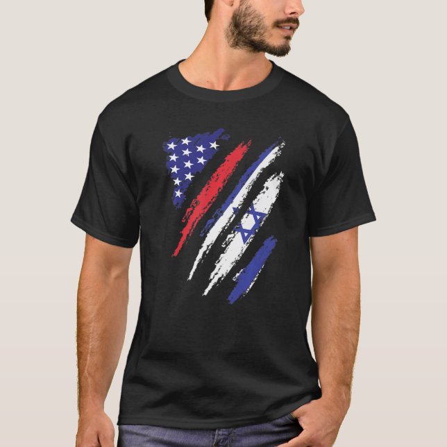 Camiseta Israel Bandera Americana Groenlandia Estados Unido (Anverso)