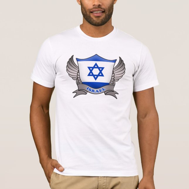 Camiseta Israel Bandera Emblema (Anverso)