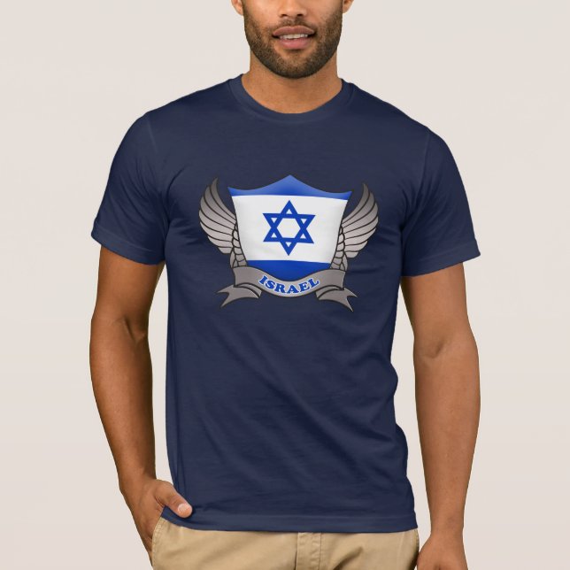 Camiseta Israel Bandera Emblema (Anverso)
