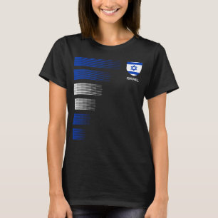 Camiseta Israel Bandera Emblema Patriótico Orgullo Nacional